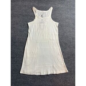 Re/Done Dress Small White Tank Mixed Media Basic Minimalistic